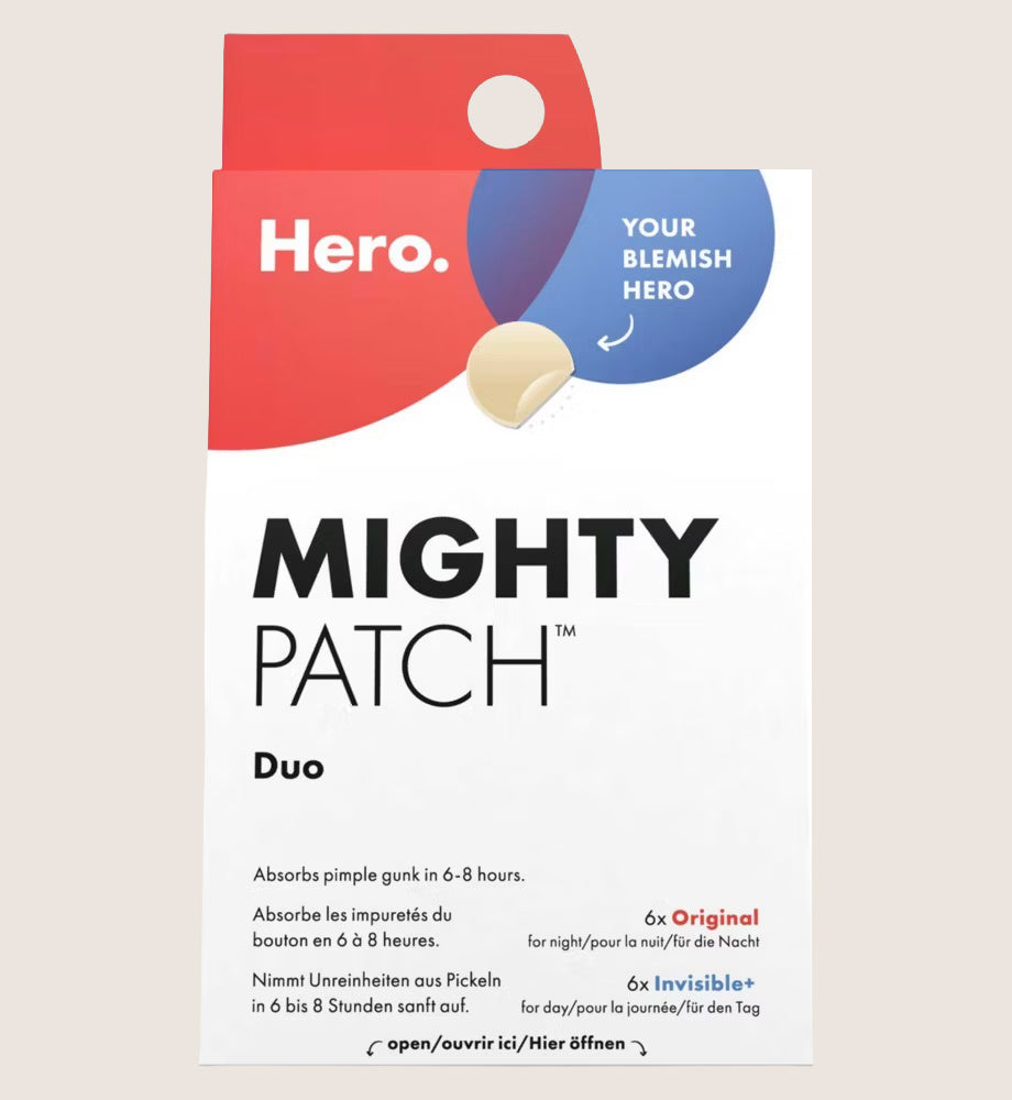Hero Mighty Patch Duo Day & Night Acne Patches Hydrocolloid 12 Count