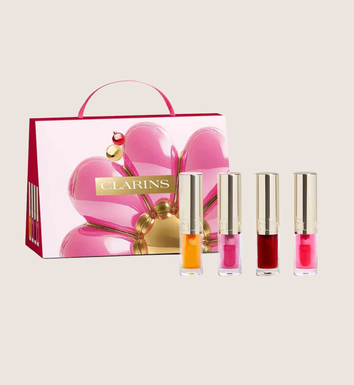 Clarins Radiant Lips Collection 4 Piece Beauty Gift Set For Her