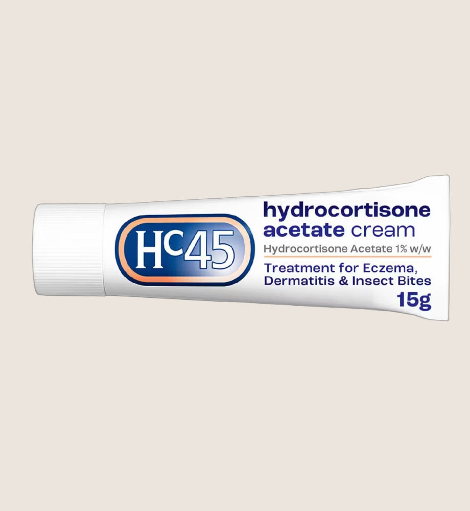 HC45 Hydrocortisone Acetate Cream 1% Hydrocortisone 15g