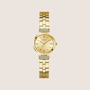 Guess Women's Array Watch Crystal-Set Gold Dial GW0762L2