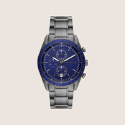 Michael Kors Men's Warren Chronograph Silver Dial Silver Stainless Steel Watch MK9111