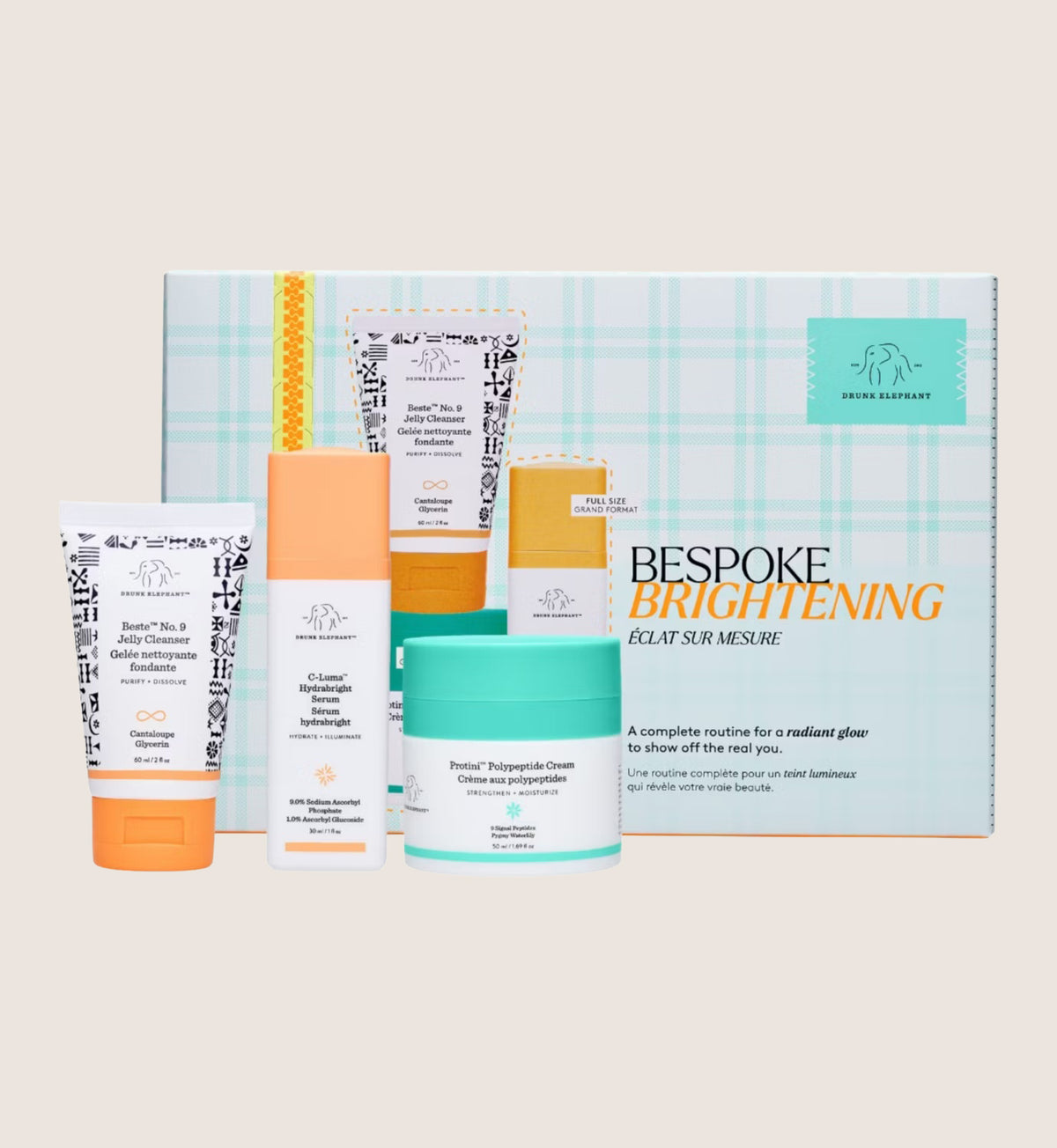 Drunk Elephant Holiday Protini Kit 140ml Skincare Gift Set For Her