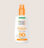 Garnier Ambre Solaire Hydra 24H Protect SPF50 Sun Cream Spray 150ml