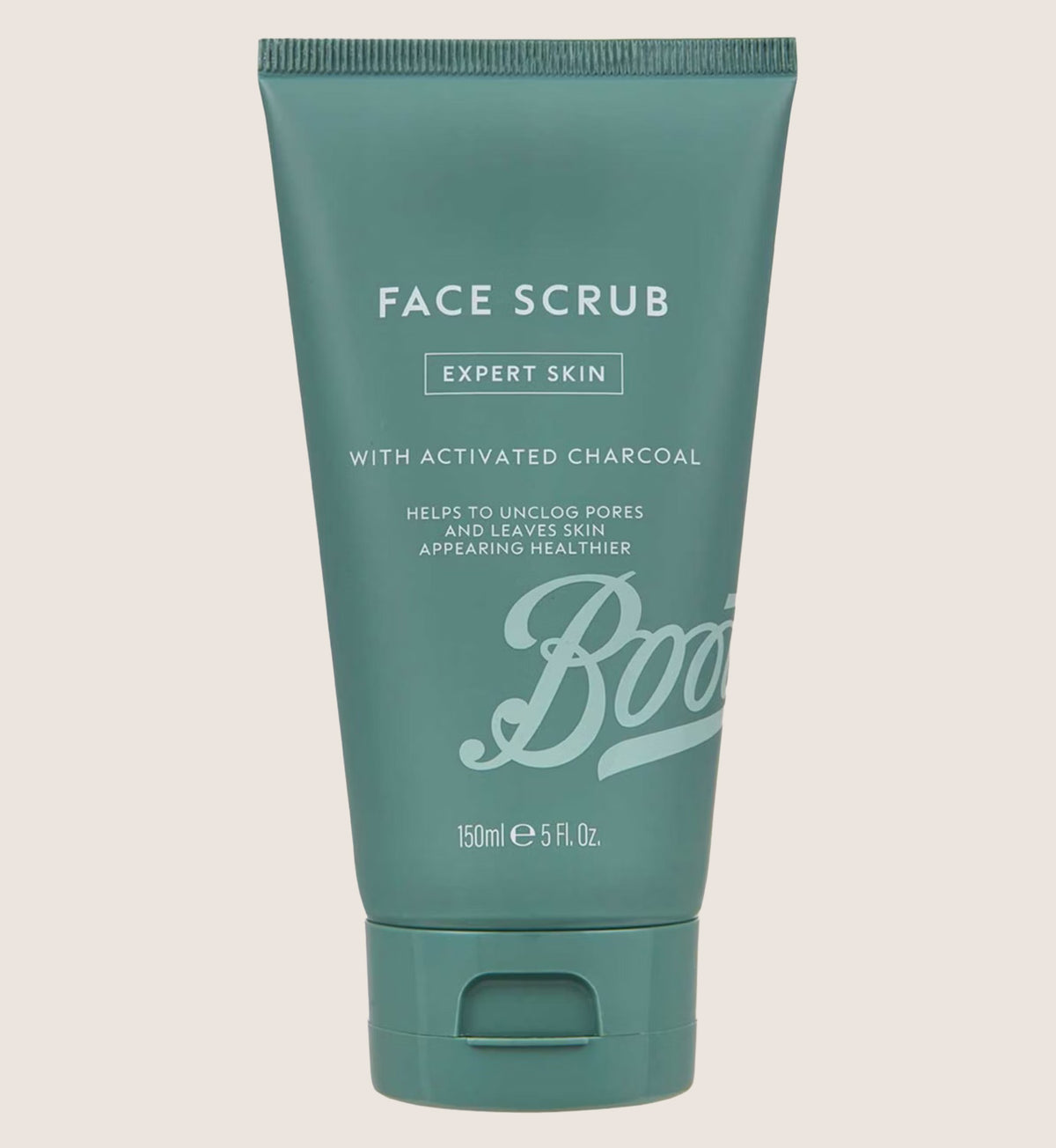 Boots Men Expert Skin Charcoal Face Scrub with Tea Tree & Witch Hazel 150ml