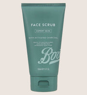 Boots Men Expert Skin Charcoal Face Scrub with Tea Tree & Witch Hazel 150ml