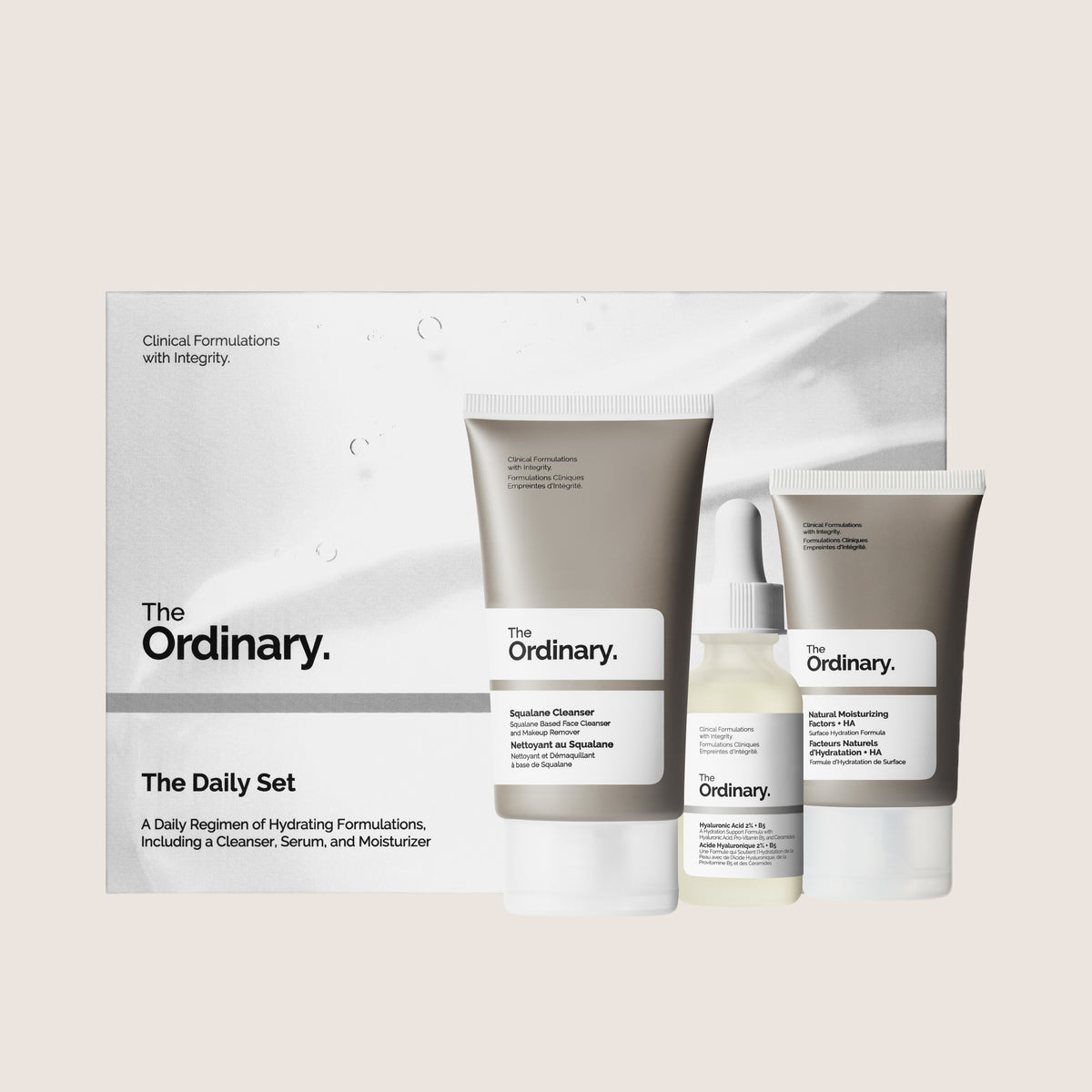 The Ordinary The Daily Set Essential Skincare Routine (3-Piece Kit)