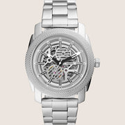 Fossil Men's Machine Automatic Skeleton Silver Bracelet Watch ME3252