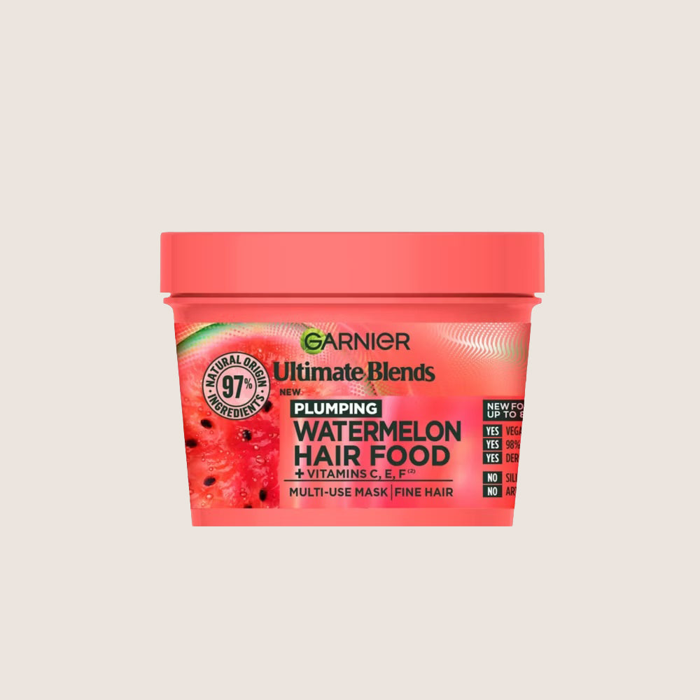 Garnier Ultimate Blends Plumping Hair Food Watermelon 3-in-1 Fine Hair Mask Treatment 400ml