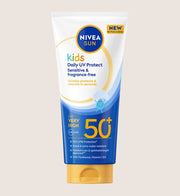 NIVEA SUN Kids Daily Sensitive UV Sun Cream For Body & Face SPF50+ 100ml