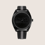Tommy Hilfiger Men's Watch Black Dial Two-Tone Textile Strap 1792039