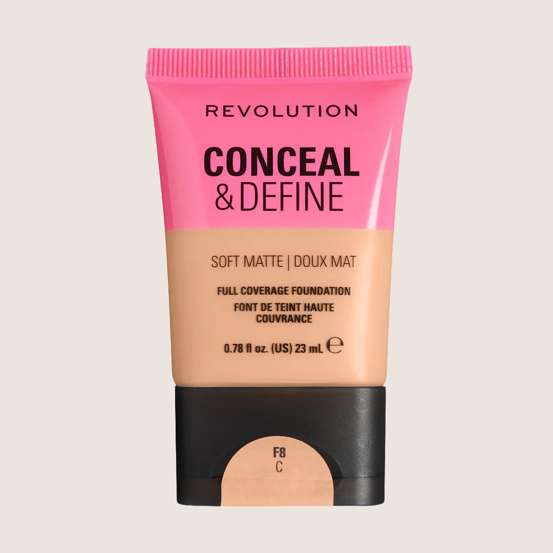Revolution Conceal & Define Soft Matte Tube Foundation Flawless Base