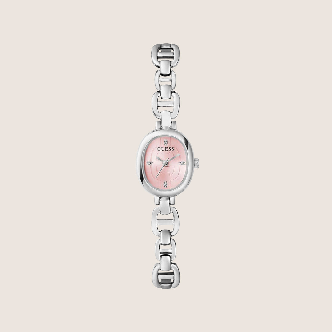 Guess Women's Vivian Watch Crystal-Set Pink Dial GW0982L1