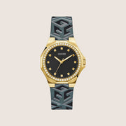 Guess Women's Avril Watch Crystal-Set Black Dial GW0598L2