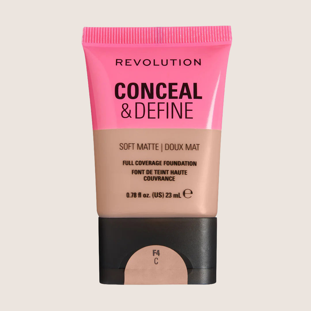 Revolution Conceal & Define Soft Matte Tube Foundation Flawless Base