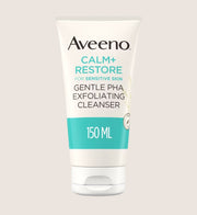 Aveeno Face CALM+RESTORE Gentle Exfoliating Face Scrub Cleanser Premium Skincare 150ml
