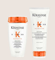 Kérastase Nutritive Shampoo and Conditioner Set, Hydrating Routine for Dry Hair, With Niacinamide, Duo Set Hydrating Formula