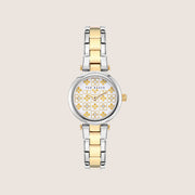 Ted Baker Ladies Jolyye Silver Two-Tone Crystal Bracelet Watch BKPJLF403