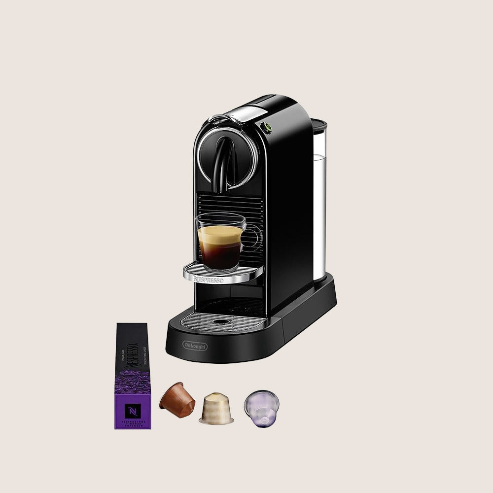 NESPRESSO by De'Longhi Citiz EN167.B Pod Coffee Machine 25-Second Heat-Up 19-Bar 1L - Black