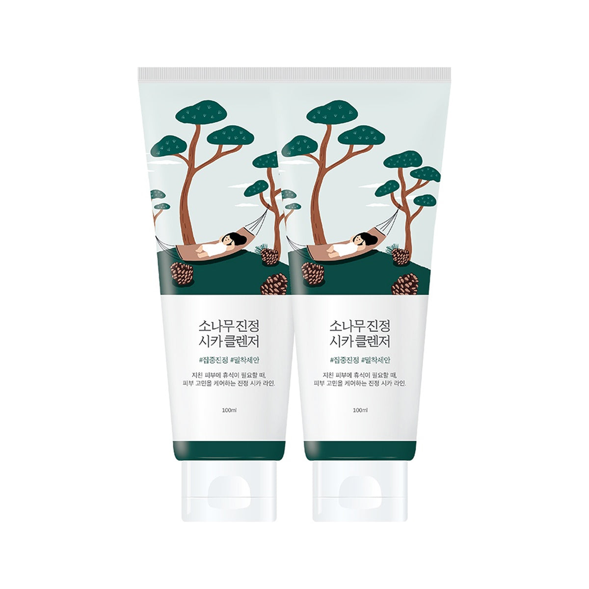 ROUND LAB Pine Calming Cica Cleanser 100ml Double Pack