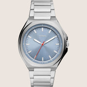 Fossil Men's Evanston Blue Dial Silver Bracelet Watch BQ2766
