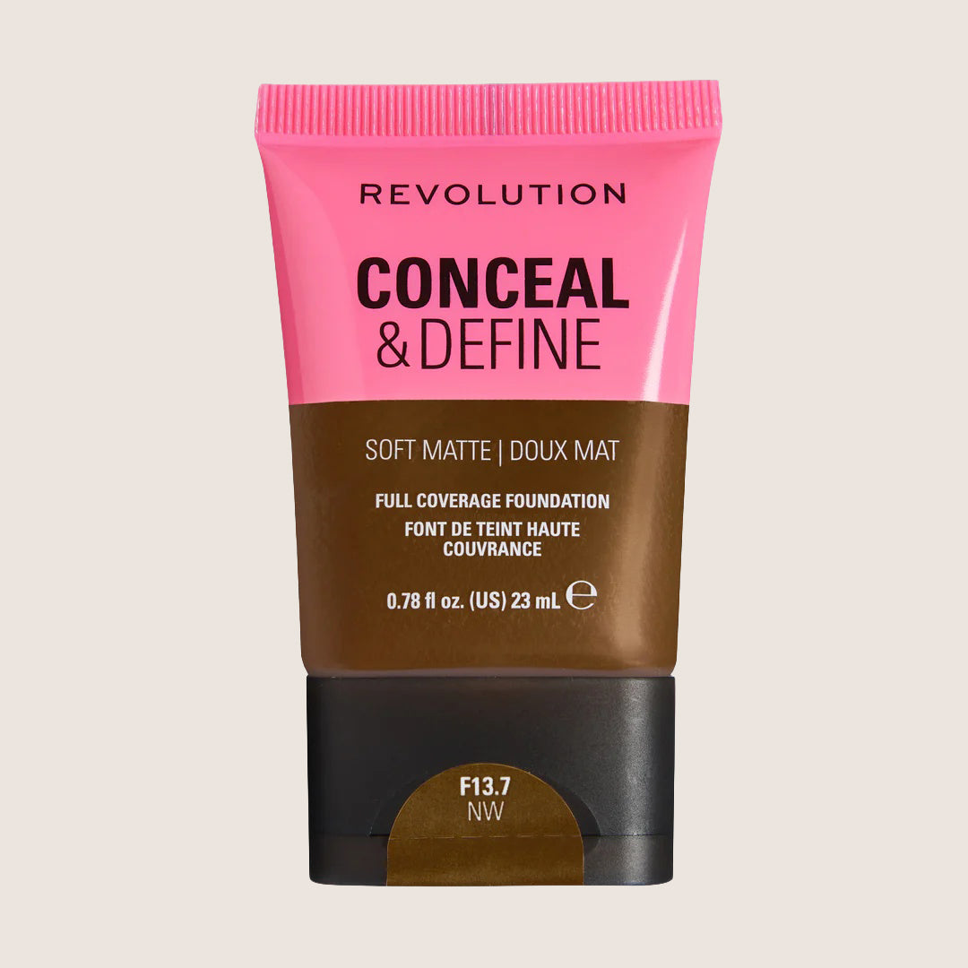 Revolution Conceal & Define Soft Matte Tube Foundation Flawless Base
