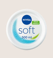 NIVEA Soft Moisturiser for Face Hand & Body 500ml