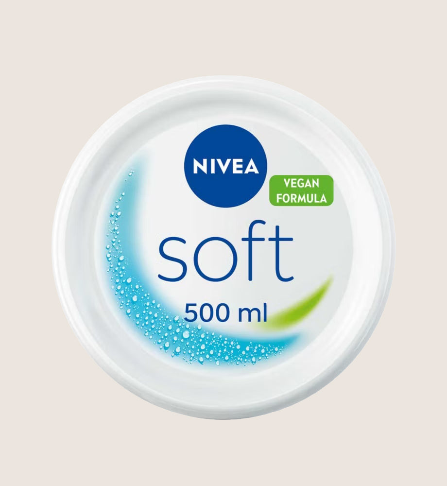 NIVEA Soft Moisturiser for Face Hand & Body 500ml