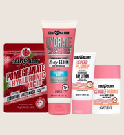 Soap & Glory Hyaluronic Acid Face & Body Bundle With Hyaluronic Acid Gentle Cleanse