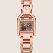 Fossil Harwell Rose Gold Bronze Dial Bracelet Watch ES5328
