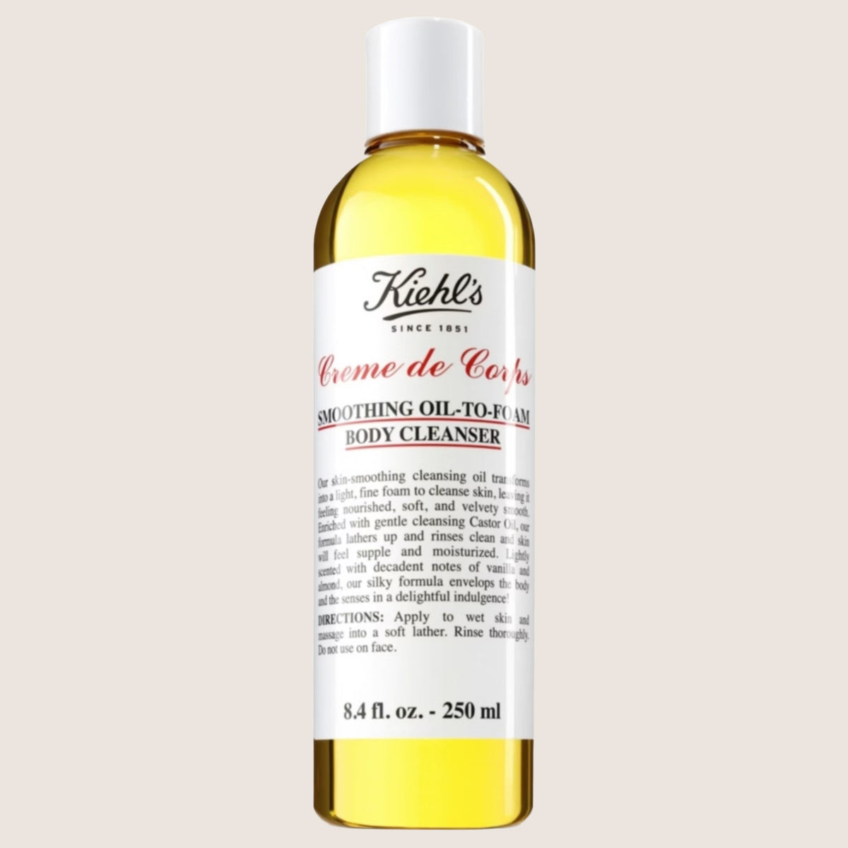 Kiehl's Creme de Corps Smoothing Oil-to-Foam Body Cleanser 250ml