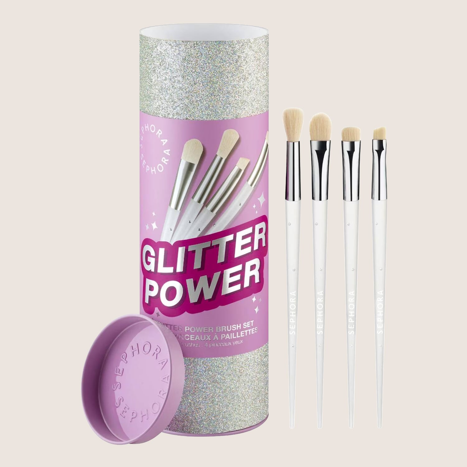 Sephora Collection Glitter Power Eye Brush Set Precision Glitter Brushes