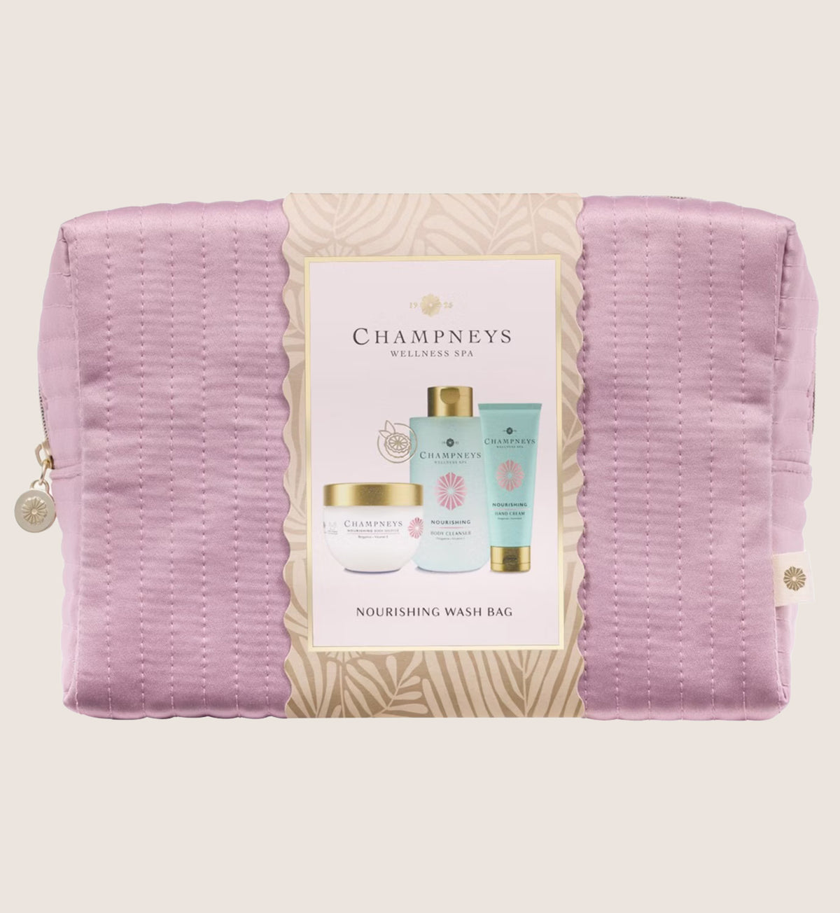 Champneys Nourishing Wash Bag Bath & Body Gift Set For Her
