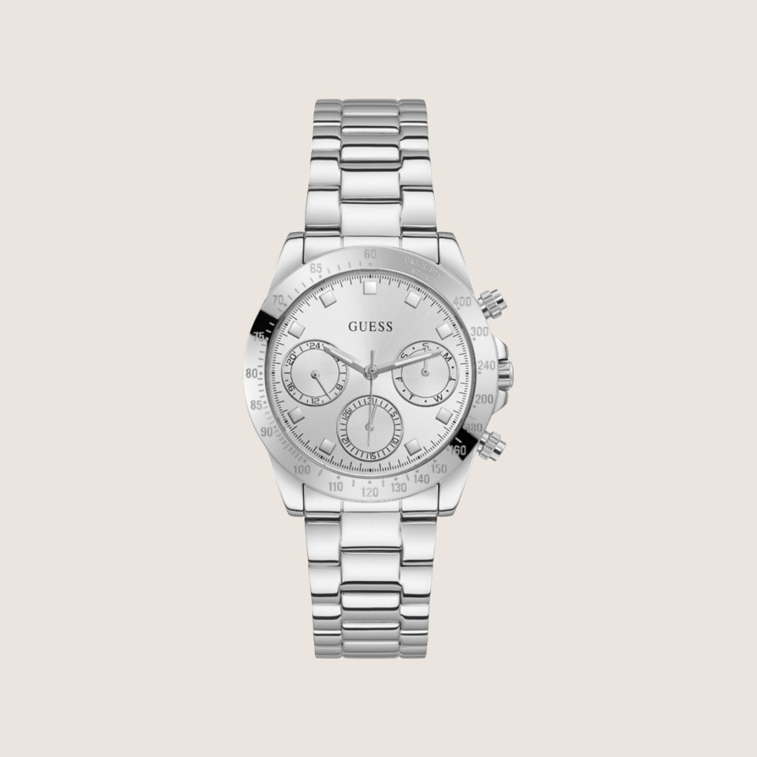 Guess Women's Silver Dial Watch Silver Dial GW0314L1