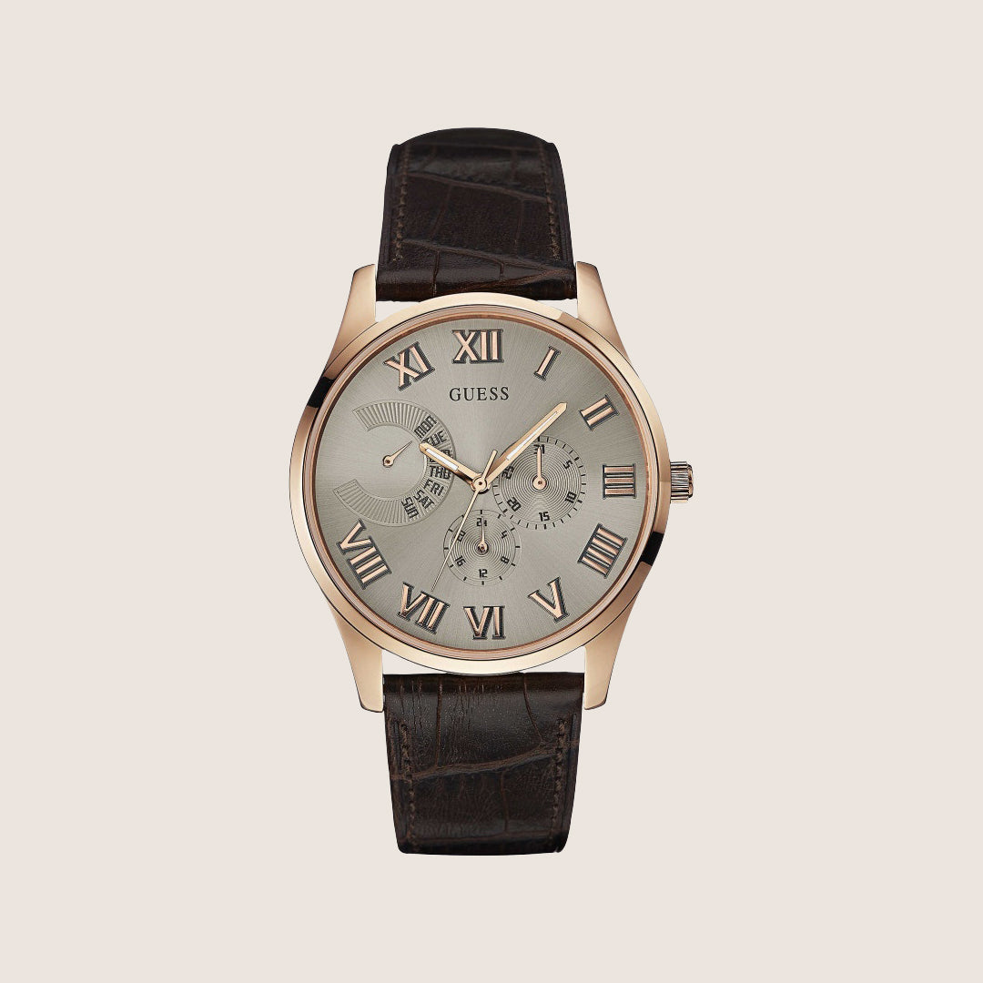 Guess Mens Watch Bronze Dial W0608G1