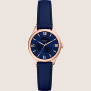 Fossil Gilmore Blue Leather Tonal Watch ES5424