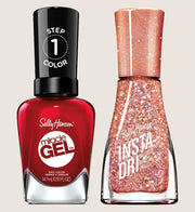Sally Hansen Miracle Gel x Insta Dri Nail Polish Bundle Duo - Party Glam