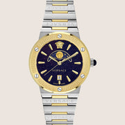 Versace Mens Greca Watch Moonphase Blue Dial VE7G00223
