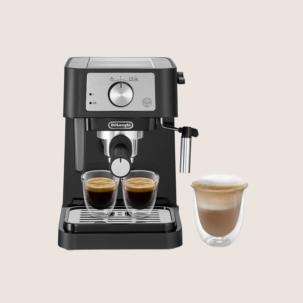 DELONGHI Stilosa EC260BK Espresso Coffee Machine 15-Bar Steam Wand ESE Compatible 1L - Black