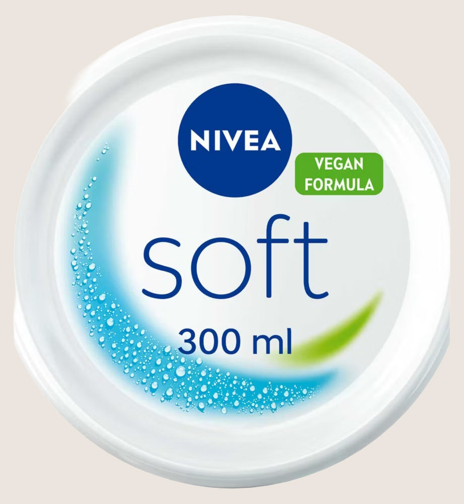 NIVEA Soft Moisturising Cream for Face, Hand and Body, 300ml