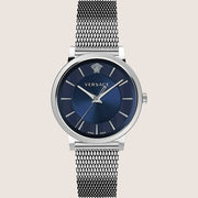 Versace Watch Blue Dial Steel Bracelet VE5A00520