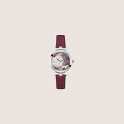 GC Ladies Red Leather Strap Multicolour Dial Roman Numeral Watch Y22005L3