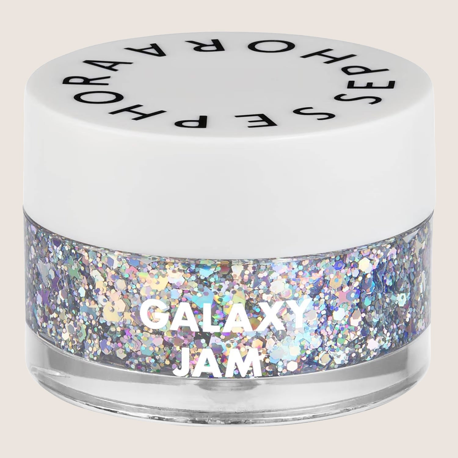 Sephora Collection Holographic Galaxy Jam Silver Glitter Nail Topper