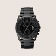 Diesel Mens Master Chief Chronograph Black Dial Steel Bracelet Watch DZ4180