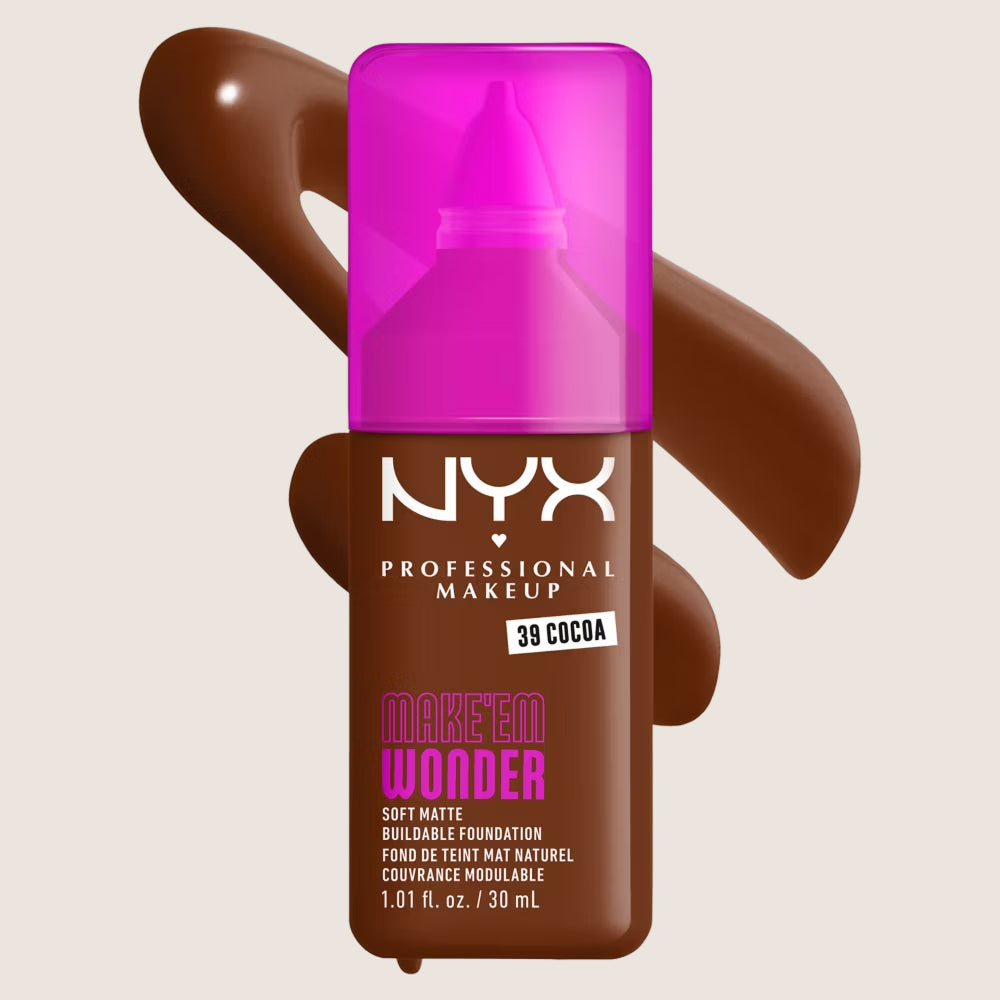 NYX Professional Makeup Make EM Wonder 24H Soft Matte Foundation 24-Hour Wear