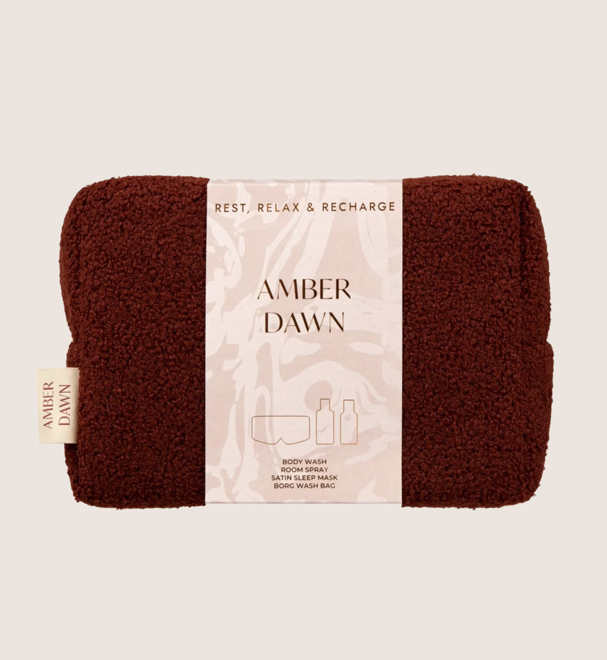 Amber Dawn Rest Relax & Recharge Wash Bag Bath & Body Gift Set For Her