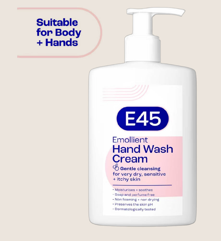 E45 Emollient Hand and Body Wash Cream 250ml