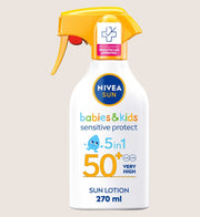 NIVEA SUN Babies & Kids Sensitive Protect Sun Cream Trigger Spray SPF50 270ml