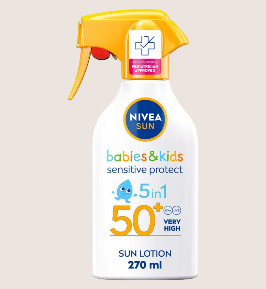 NIVEA SUN Babies & Kids Sensitive Protect Sun Cream Trigger Spray SPF50 270ml