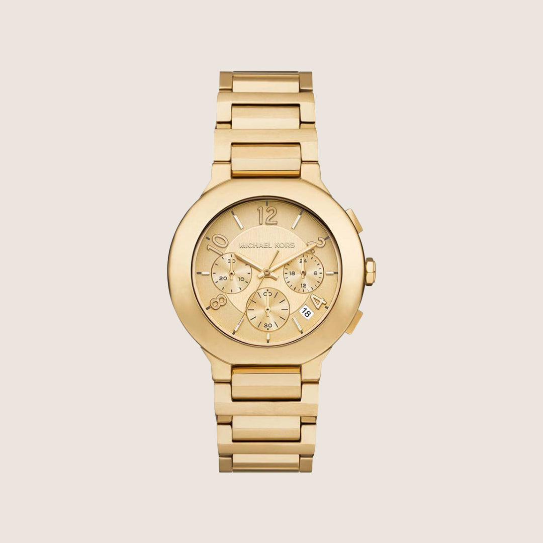 Michael Kors Women's Gramercy Chronograph Gold Dial Watch MK7520