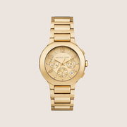 Michael Kors Women's Gramercy Chronograph Gold Dial Watch MK7520